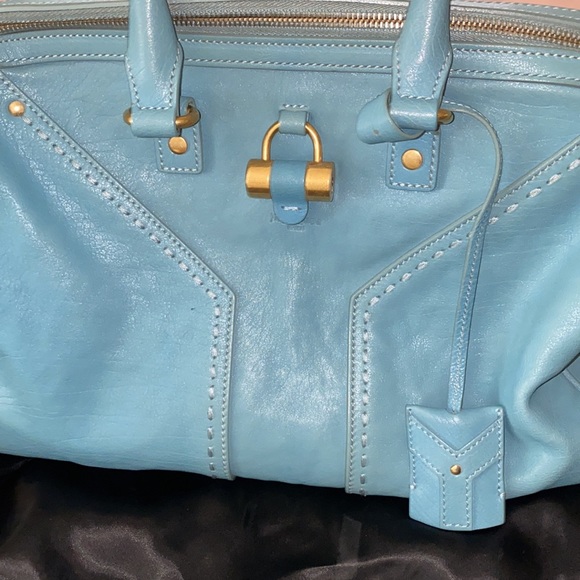 Yves Saint Laurent Bags Yves Saint Laurent Top Handle Bag In Blue